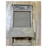 Wooden Wash Board Hanging Soap & Towel Holder
