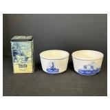 Hardy Kaokao Holland Tin Can 2- Bowls w/