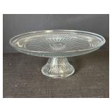 Anchor Hocking Pedestal Cake Plate w/
