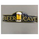 New Beer Cave tin sign