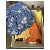 Yellow, Orange, Blue Tablecloths & Runners