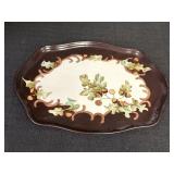 13" Limoge  Acorn Porcelain Plate