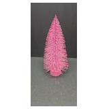 Pink Bottle Brush Christmas Tree