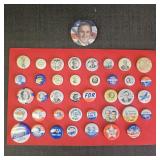 Various Political campaign Buttons
