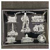 Glass Land Of Lincoln Plate