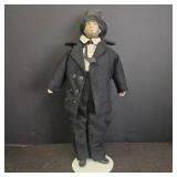 Vintage Abraham Lincoln Doll on Stand