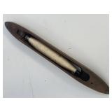 14" Wooden Weaving Shuttle w/ Bobbin