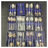 34 Silver-Plated Presidental Spoons