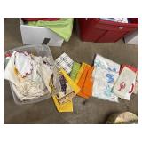 Table runners, doilies, towels, etc., variety