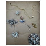 Misc Brooches, Stick Pins, Cuff Links
