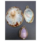 (3) Shell Necklace Pendants