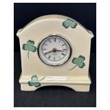 Shamrock design mantel clock style, Quartz,