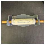 Vintage porcelain Rolling Pin "Sunrise Bakery"