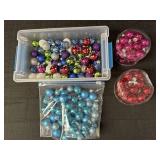 Various Color Miniature Glass Ornaments