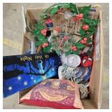 Holiday Decor- Pillow, Sign, Lamp, Wreath, Mug,