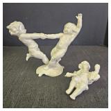 Hutschenreuther & Cherub Porcelain Figurines