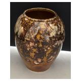 USA 7in glazed pottery vase