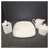 Sugar Bowls & Milk Pitcher with Tray