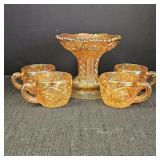 vintage Imperial Marigold Carnival Glassware