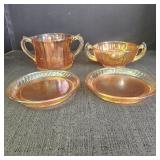 Vintage Marigold Carnival Glassware