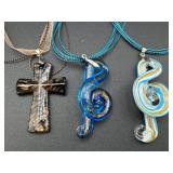 Hand Blowen Glass Necklaces Musical