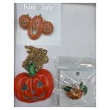 Halloween Pumpkin Pins & Pumpkin