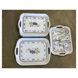Melamine Ware Serving Trays & Spoons