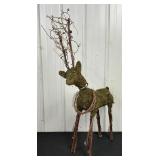 44" Moss &  Vine Reindeer Figurine