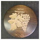 VIntage hand-Carved Wooden Trinket Box with Lid