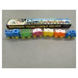 Birthday train candle holder w/box