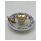 Peerless Porcelain Blue Flower Candlestick Holder