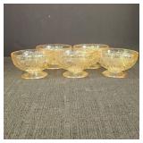 Vintage Marigold Glass Sherbet Dishes