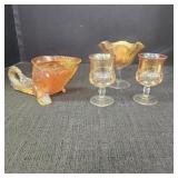 Vintage Marigold/Amber Glassware