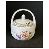 Porcelain Bavaria Hand Painted Sugar Bowl