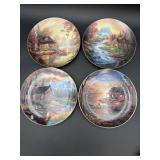(4) Tranquil Retreats Decor Plates by