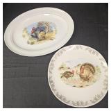 Vintage Thanksgiving Turkey Platters