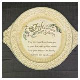 Irish Christmas Blessing Ceramic Serving Platter