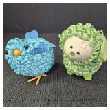 Sheep and Bird Decor