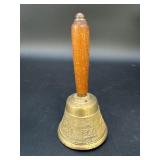 Brass Hand Bell w/ Cow Designs