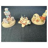 Vtg Teissedre pottery Native American figurines