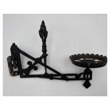 Cast-iron Oil Lamp Holder Swivel Arm