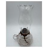 Clear glass Finger Oil Lamp w/ Globe