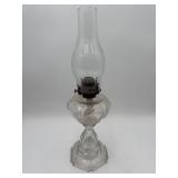 Sweetheart Pattern Oil Lamp w/ Globe