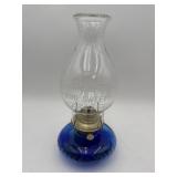 Cobalt Blue w/ Brass Burner, Clear Glass