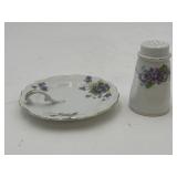 Lefton Luncheon Plate & Favorite Bavaria Shaker