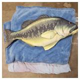 Fish Pillow, Blue Blanket, Blue Sheet