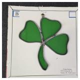 Shamrock Stained Glass Suncatcher