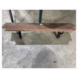 Wall Hanging Shelf w/ metal brackets