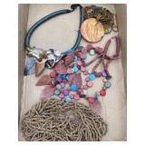 10 Strand Natural Myrrh Beads Necklace w/