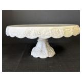 11" Westmoreland paneled grape pedestal cake plate